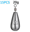 GOBAIT 15pcs/lot 3.5g/5g/7g/10g/14g Drop Shot Sinker Weights