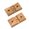 Whitecap Teak Rod Storage Rack Mounting Brackets - Pair