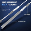 KastKing Centron Lite Twin Tip Rods, IM6 Graphite Blanks, Twin Tip Rods, Stainless Steel Guides with Ceramic Rings, Split or Full Rear EVA Handle Design, Drop Shot Hook Keeper