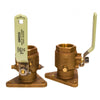 GROCO 3/4" Bronze Tri-Flanged Ball Valve/Seacock