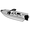 Carver Performance Poly-Guard Wide Series Styled-to-Fit Boat Cover f/18.5 Aluminum V-Hull Boats w/Walk-Thru Windshield - Grey