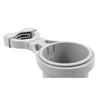 Camco Clamp-On Rail Mounted Cup Holder - Large for Up to 2" Rail - Grey