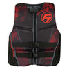 Full Throttle Mens Rapid-Dry Flex-Back Life Jacket - L - Black/Red