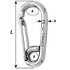 Wichard Symmetric Carbine Hook - Length 100mm - 13/32"