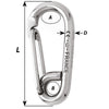 Wichard Symmetric Carbin Hook - 120mm Length - 15/32"