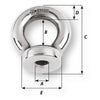 Wichard 6mm Eye Nut - 1/2" Diameter