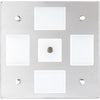 Sea-Dog Square LED Mirror Light w/On/Off Dimmer - White  Blue