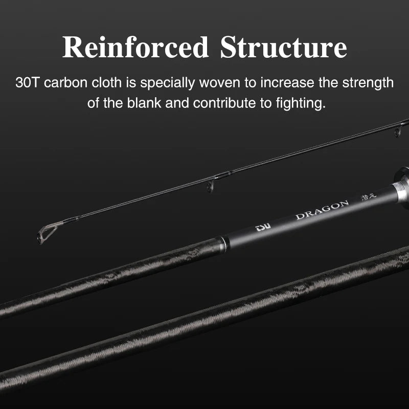 Tsurinoya DRAGON Carbon Spinning/Casting Rod 2PC 1.98m/2.08m L ML M Fa – Pro Tackle World