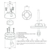 Scanstrut DS21A-S Vertical Cable Seal - Stainless Steel