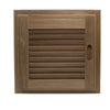 Whitecap Teak Louvered Door & Frame - Right Hand - 15" x 15"