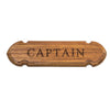 Whitecap Teak "CAPTAIN" Name Plate