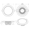 Lumitec Mirage Flush Mount Down Light Spectrum RGBW - White Housing