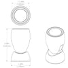 Lumitec GAI2 - Positionable Light - Spectrum - White Housing