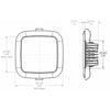 Lumitec Square Mirage Down Light - Spectrum RGBW Dimming - Polished Bezel