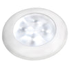 Hella Marine Slim Line LED 'Enhanced Brightness' Round Courtesy Lamp - White LED - White Plastic Bezel - 12V