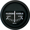 Faria Euro Black 2" Rudder Angle Indicator