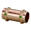 Viega ProPress 1/2" Copper Coupling w/o Stop - Double Press Connection - Smart Connect Technology