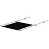 SureShade PTX Power Shade - 51" Wide - Stainless Steel - Black