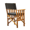 Whitecap Director's Chair II w/Black Cushion - Teak