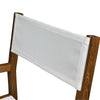 Whitecap Director's Chair w/White Batyline Fabric - Teak