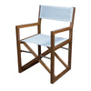 Whitecap Director's Chair w/White Batyline Fabric - Teak