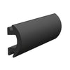 TACO 70' Flexible Black Rub Rail Insert 1-3/16" x 1/2"