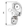 Wichard 4-3/4" Snap Shackle w/Swivel Eye