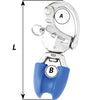 Wichard HR Snap Shackle w/Thimble Eye - Length 3-3/4"