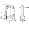 Wichard Self-Locking Allen Head Pin D Shackle - 10mm Diameter - 13/32"