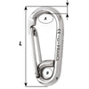 Wichard Symmetric Carbin Hook - 120mm Length - 15/32"