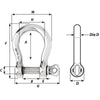 Wichard HR Bow Shackle - 20mm Diameter - 25/32"