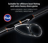 Noeby Infinite Ocean Popping Spinning Rod, Fuji Guides H/MH Power, 2.6m/2.7m 2PC