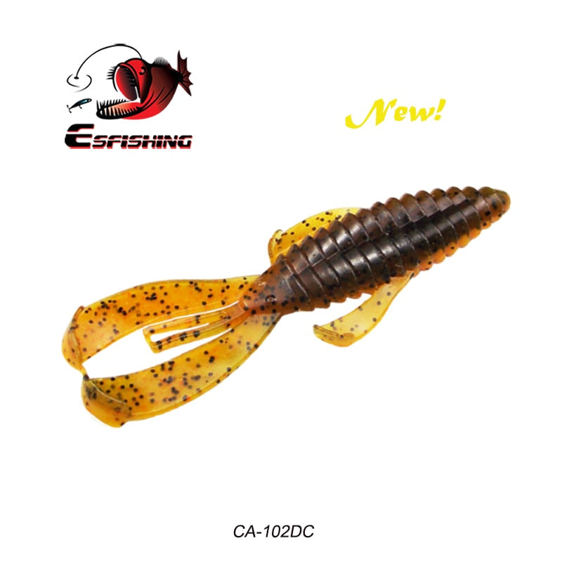 ESFISHING Hot Jigging Silicone Bait Rage Bug Craw 100mm Wobblers for Pike  Bass Pesca Artificial Ned Fishing Lure Salts