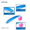 Chinook 3d Soft Paddle Shad Bait 90mm/4.7g 5Pcs