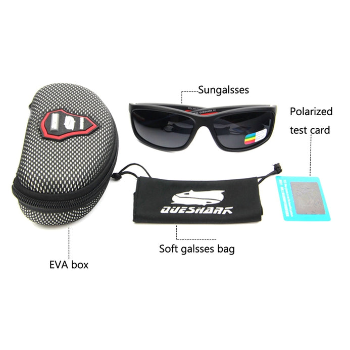 Queshark Polarized Fishing Sunglasses Men Sport Glassses UV400