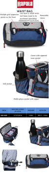 Rapala Jungle Series (Blue) Multifunctional Tackle Backpack & Bags