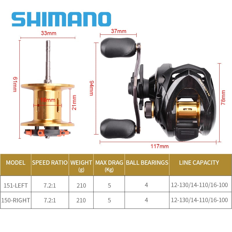 shimano bass one rod Shimano Bass One XT Baitcasting Reel 7.2:1 4+1BB 5.0kg Max Drag – Pro Tackle World