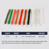 Noeby 6Pcs Fat Stick Worm 11cm 8g