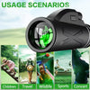 80x100 Zoom 10000m HD Bak4 Portable Long Range Monoculars