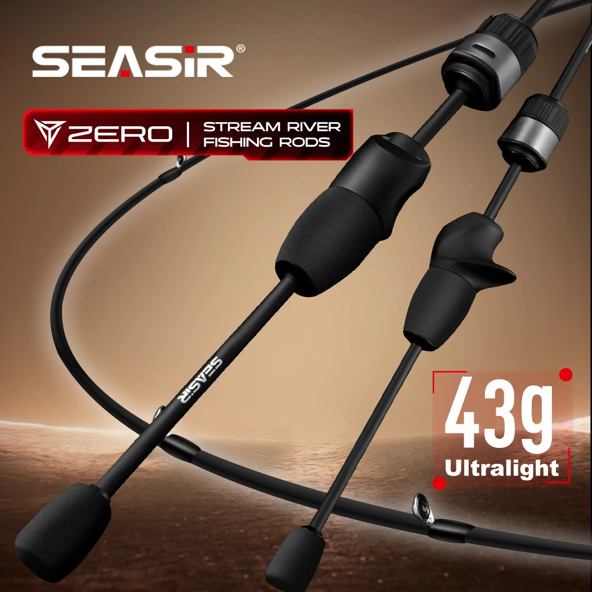 boron fishing pole Seasir ZERO Ultralight BFS Casting/Spinning Rod 43g 1.53M 30T+Boron-Ca – Pro Tackle World