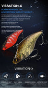 MEREDITH VIBRATION-X VIB 75mm 19g Wobblers Fishing Tackle Fishing Lures Vibration Bait for Full Depth Artificial Accessories