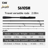 TSURINOYA LURE VALLEY Travel rod 5 Section Expedition Fishing Rod 1.98m 2.08m 2.28m 2.44m 2.7m FUJI Guide Spinning Casting Rod