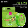 SoloKing Super Thin Micro Fly 8 Strand PE Braided Line 150M 0.2# 0.4# 0.6#