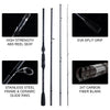 Goture Finality Spinning/Casting Rod 4PC 2.1m/2.4m/2.7m 24T Carbon Fiber M/MH Power