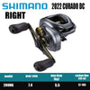 Shimano Curado DC Baitcasting Reel (2018/2022 Model) 6+1BB 7.4 8.5 6.2 Ratios
