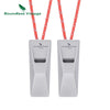 Boundless Voyage Emergency Titanium Whistle with Lanyard