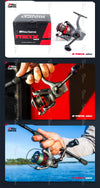 Abu Garcia Max Elite Spinning Reel 6.2:1 9+1BB Max Drag 2.9-6.4KG Zenon Series V-TYPE Turret C6 Carbon Fiber Frame