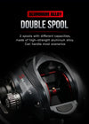 Seasir Salminus Metal Baitcasting Reel Aluminum Frame CNC Drag Knob 8.0:1 Gear Ratio 11+1BB Extended Carbon Handle Fishing Reel