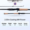 Kingdom KO-Ⅲ Spinning Fishing Rod High Carbon XF MF Action Fuji Ring Lure Rod Fuji Reel Seat For Bass Pike Casting Fishing Rod