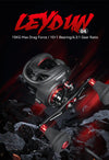Leydun G6 Fishing Reels Baitcasting Reel Drag 15KG Deep Spool 10+1BB 6.3:1 Aluminum Frame jigging Metal Seawater Fishing Reel